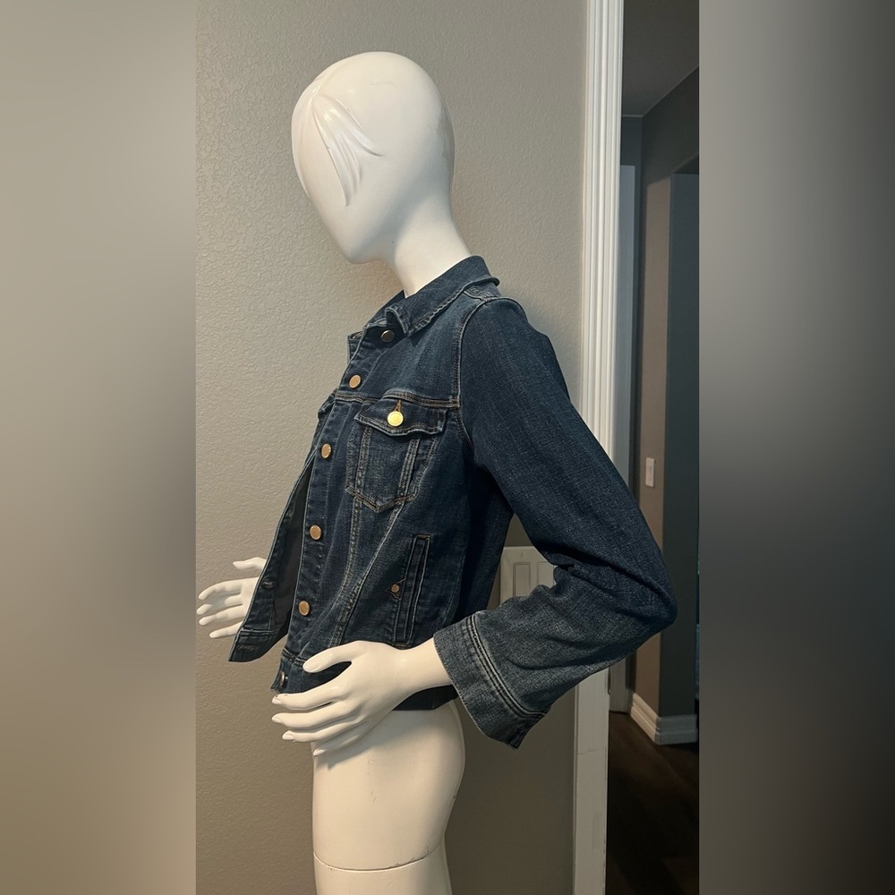 Liverpool Classic Dark Blue Jean Jacket side S - Picture 3 of 8